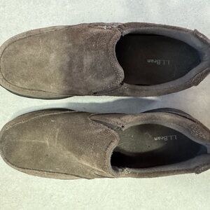 L.L. Bean Women’s Dark Brown Suede Slip-On Loafers